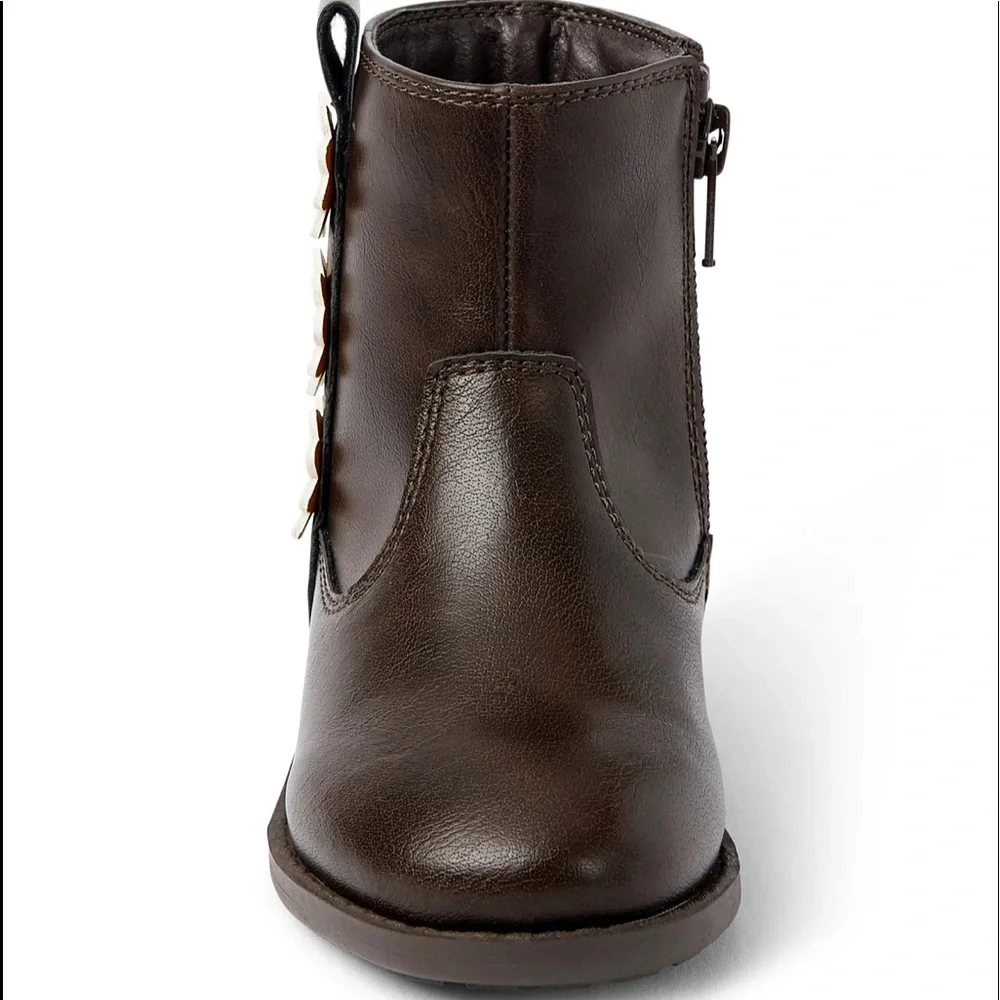 GYMBOREE GIRLS SUNFLOWER BROWN BOOTS
